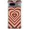 Autumn Heart Pattern Google Pixel 8a Clear Case